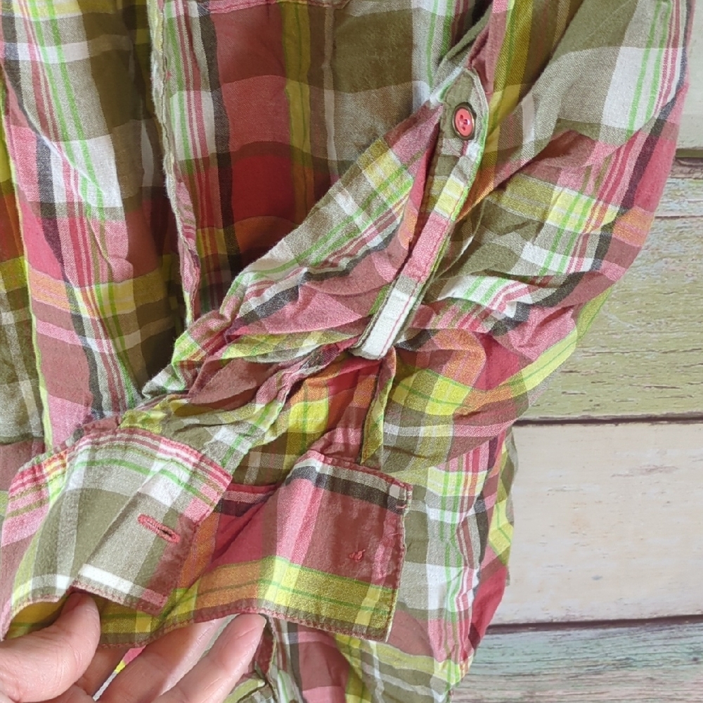 Cato Multicolor Plaid Button Down Shirt - Picture 2 of 5
